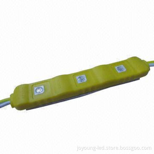 3-piece Water-resistant 5050 SMD LED Injection Module, 0.75W Power, IP65